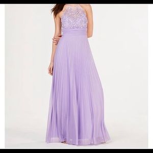 purple maxi gown
